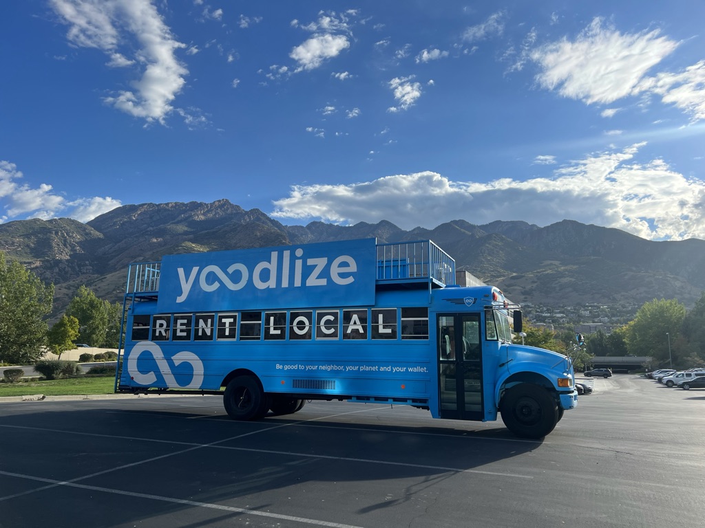 Marketplace startup Yoodlize operates out of a remodeled school bus they park around Salt Lake City and Provo, Utah.