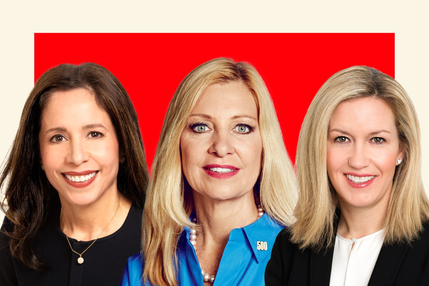From left: Priscilla Almodovar of Fannie Mae, Karen Lynch of CVS Health, and Carrie Wheeler of Opendoor are among this year's Fortune 500 female chief executives.