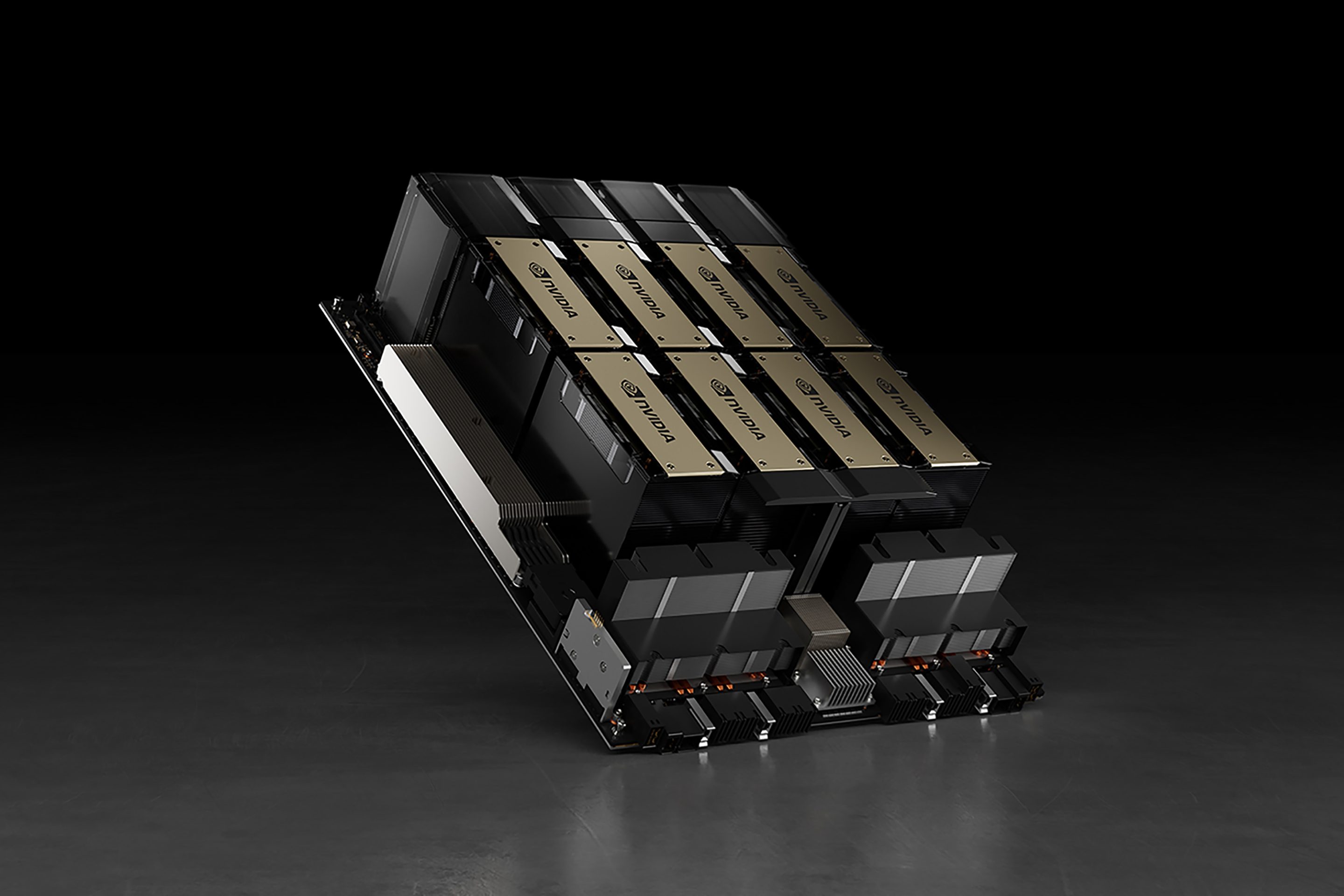 Nvidia’s HGX H100 module, which can use as many as eight A.I. chips to train artificial intelligence systems and perform other tasks. Such A.I. chips are tiny slivers of silicon designed to simplify and speed up the development of artificial intelligence systems such as ChatGPT, making them one of the hottest items in technology. 