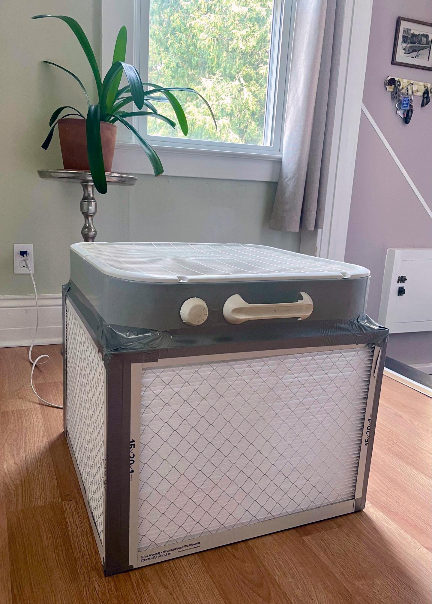 New Yorkers are filtering out the blanket of wildfire smoke with DIY air purifiers being spread on TikTok