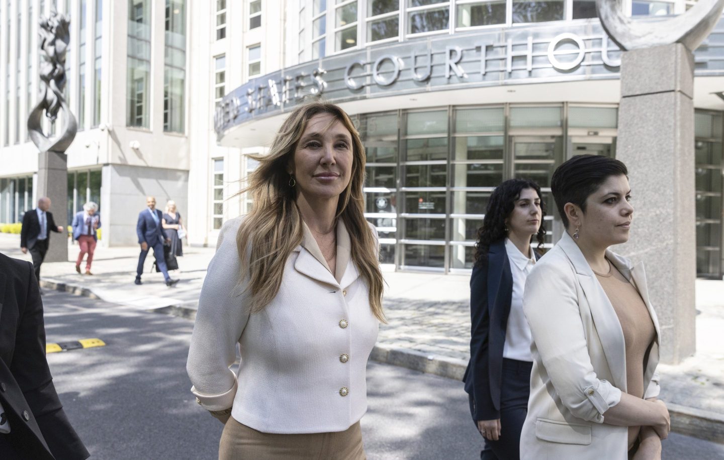 Nicole Daedone, founder and former CEO of OneTaste, departs Brooklyn federal court on June 13, 2023, in New York.