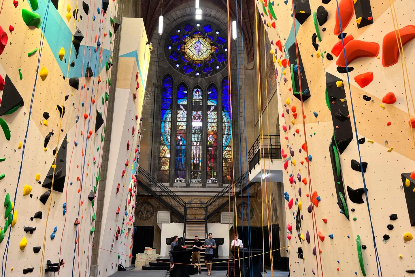 Rock climbing church