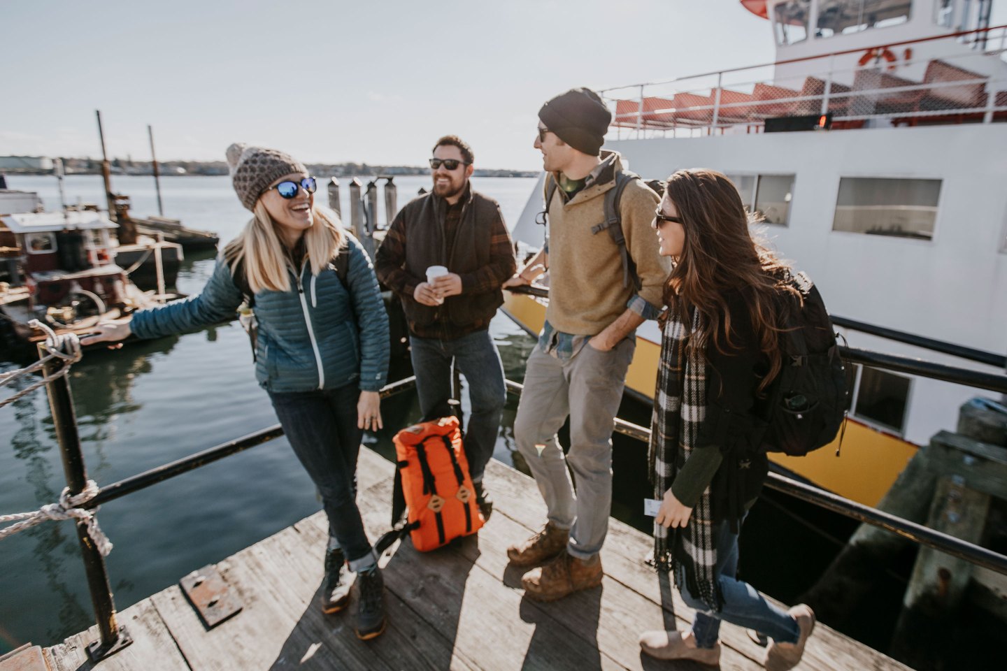The bustling and beautiful waterfront of Portland, Maine, attracts residents and tourists alike.