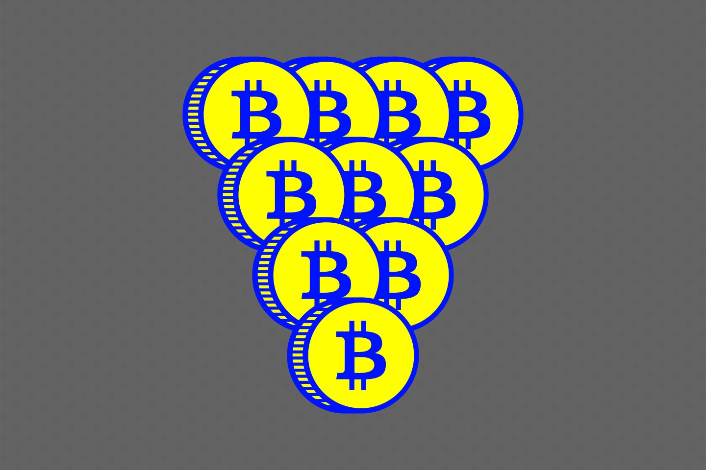 Artistic rendering of Bitcoin “coins”