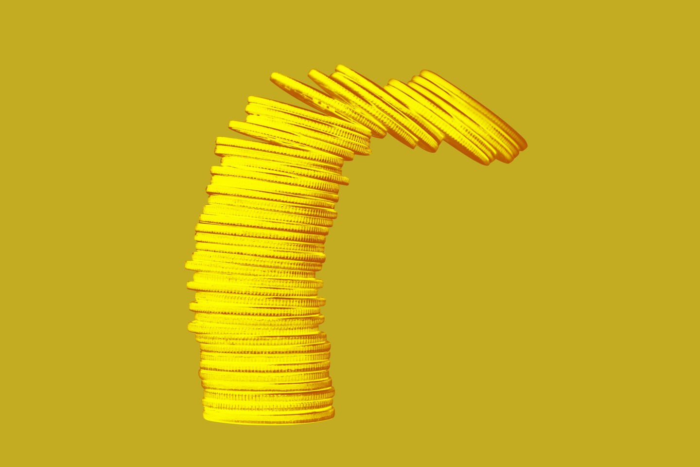 Illustration of a pile of gold coins