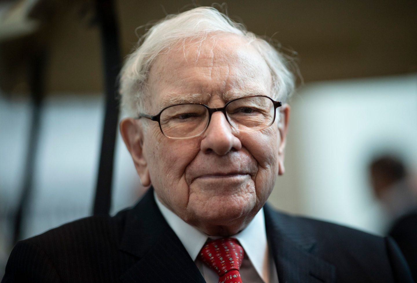 Warren Buffett pictured at a Berkshire Hathaway shareholders meeting in 2019.