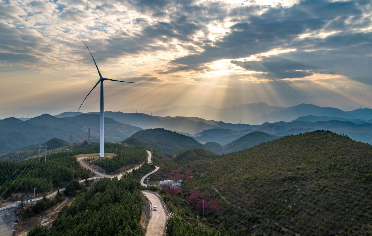 Wind power generation in the clouds.