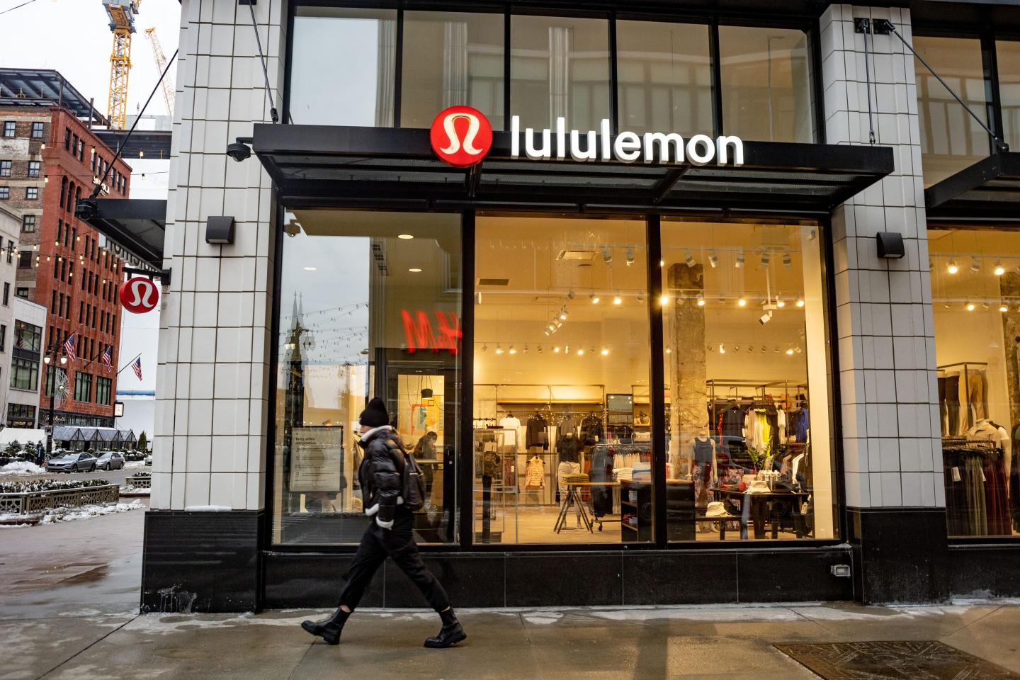 A Lululemon store in Detroit.
