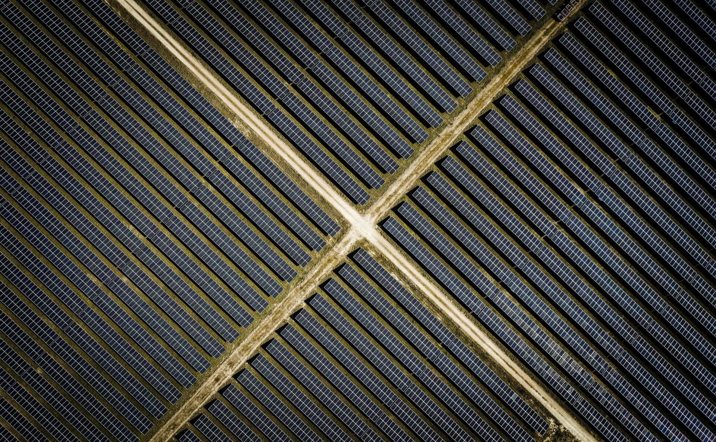 The Haringvliet energy park in Holland.