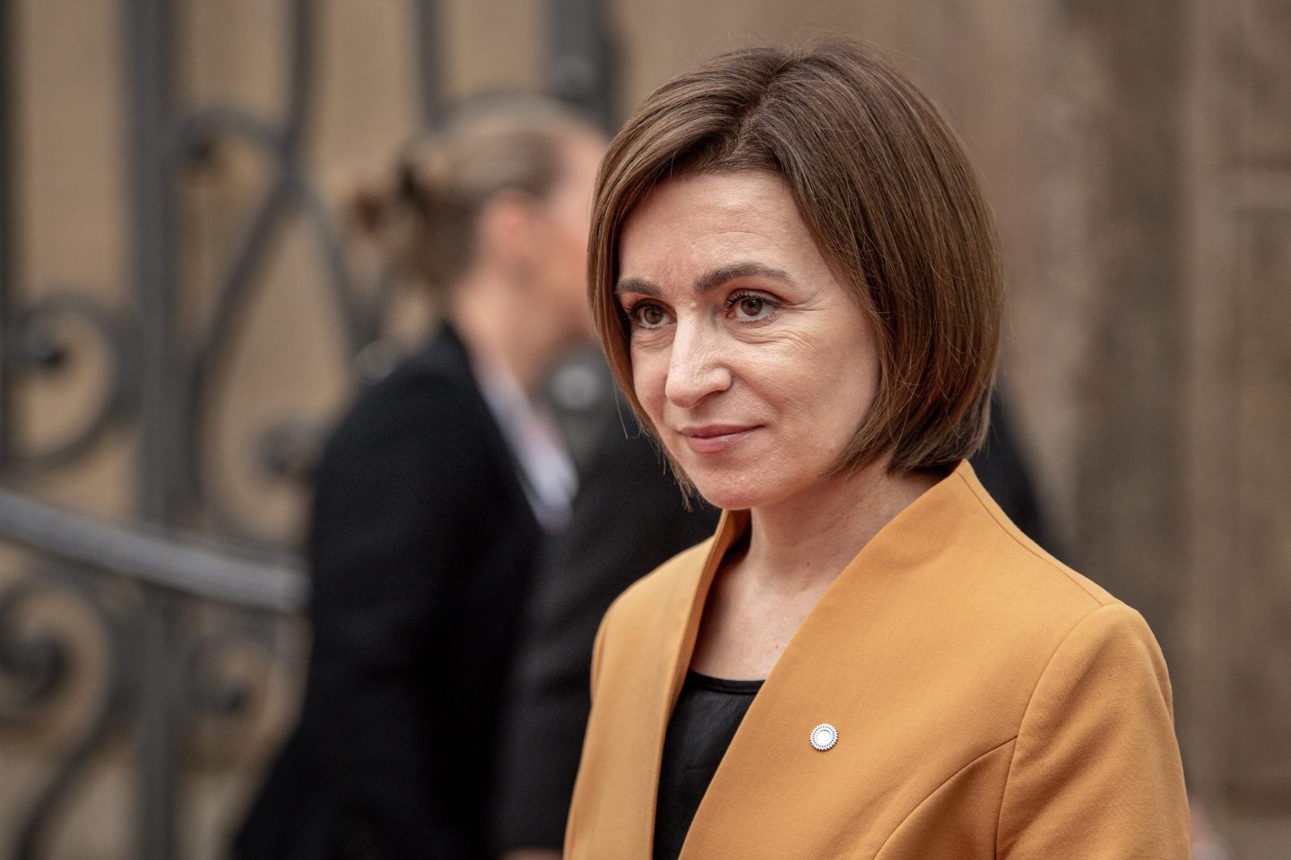 President of Moldova Maia Sandu attends the Meeting of the European Political Community in Prague, Czech Republic, on October 6, 2022.