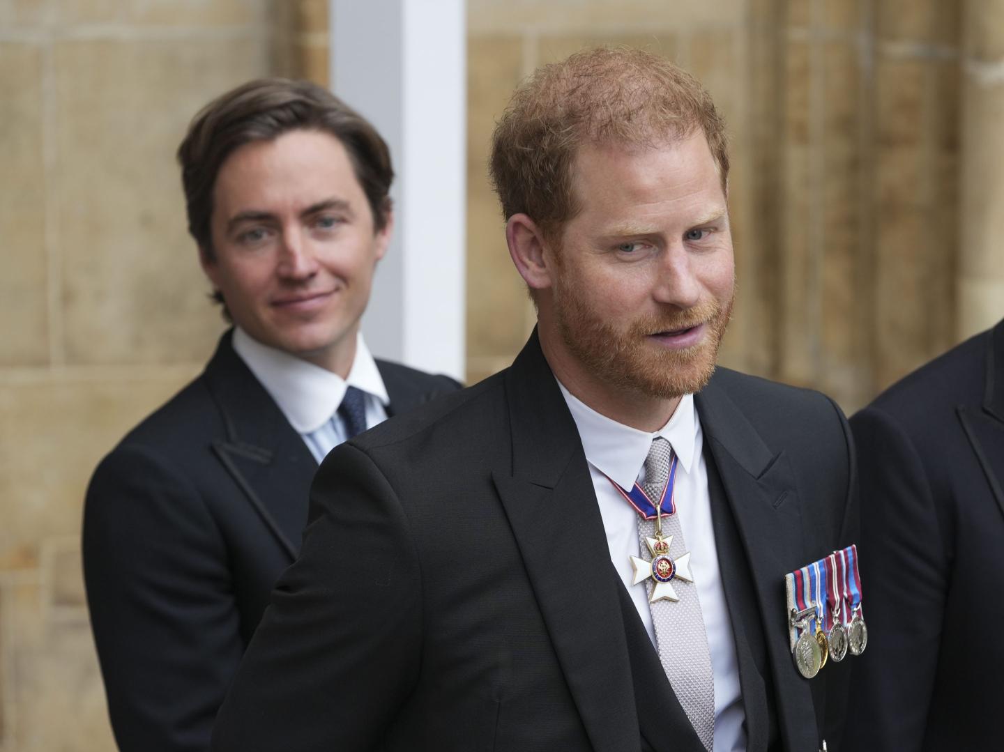Prince Harry, Duke of Sussex attends the Coronation of King Charles III