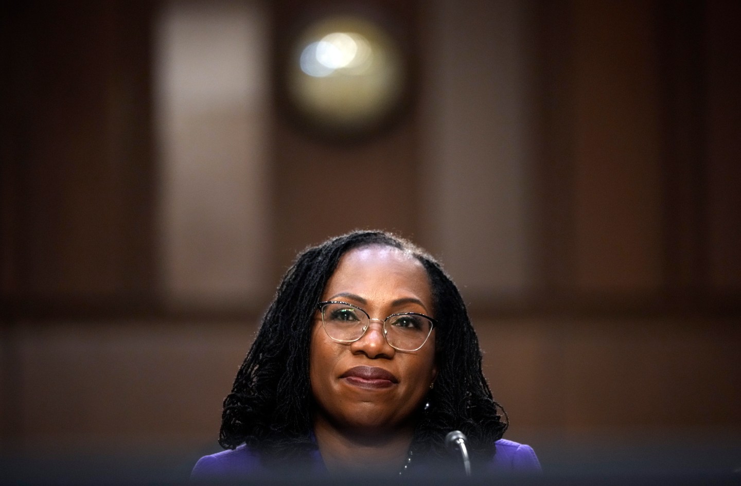 Justice Ketanji Brown Jackson, who dissented in the Supreme Court's 6-3 decision ending affirmative action in higher education.