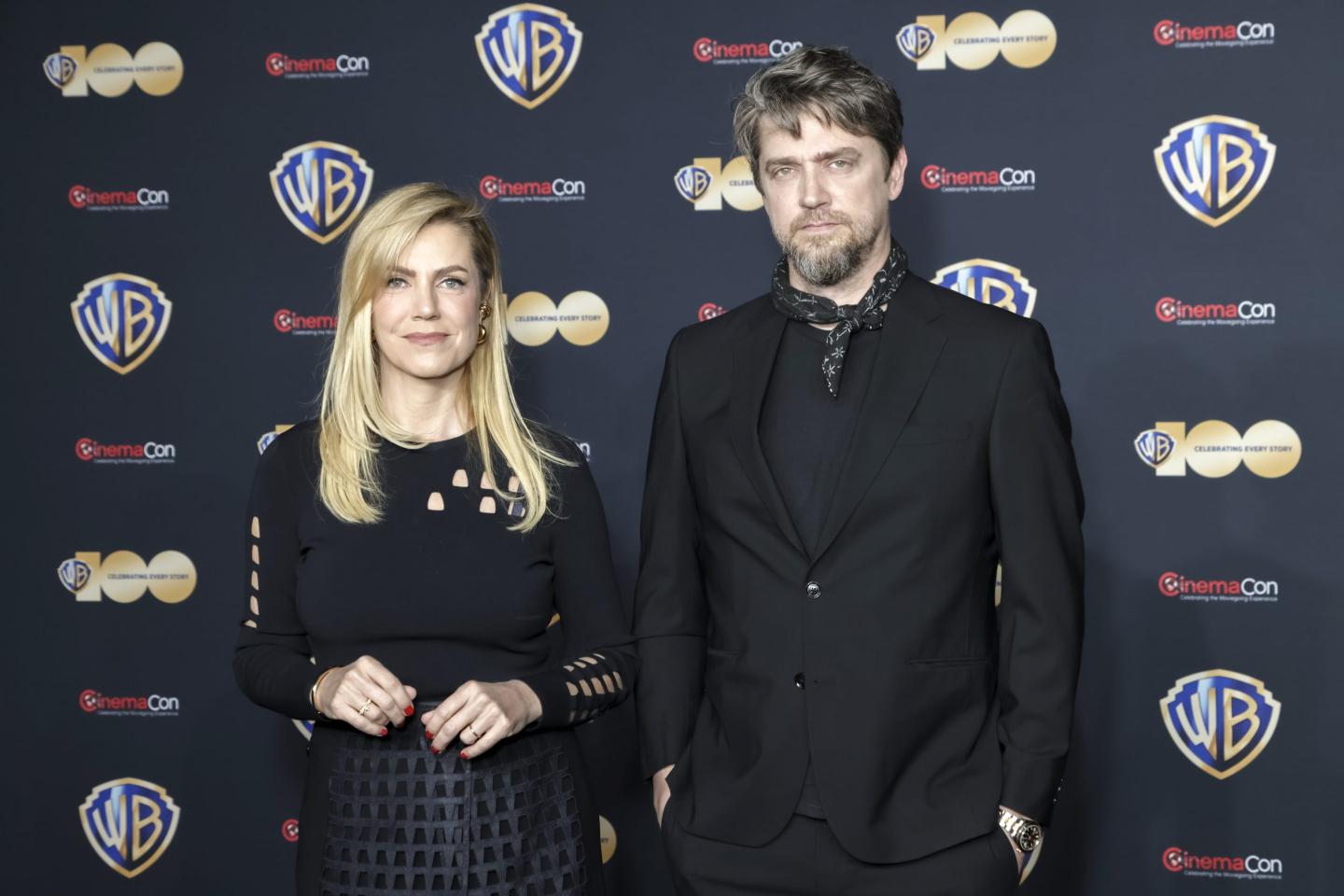Barbara Muschietti and Andy Muschietti attend the red carpet promoting the upcoming film "The Flash."