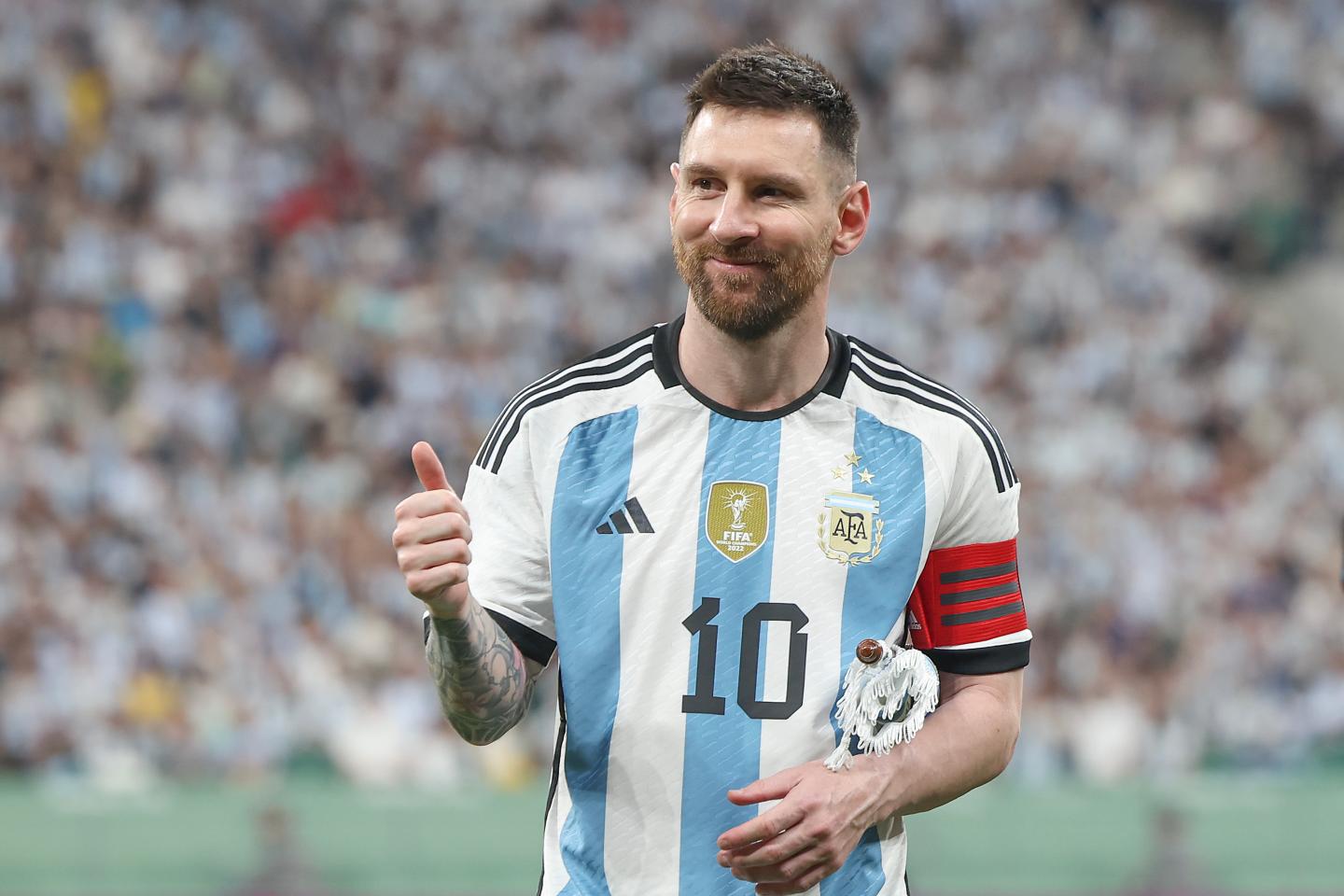 Argentine football star Lionel Messi