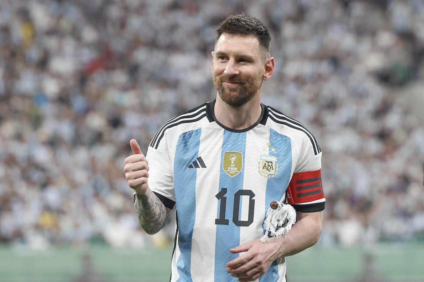 Lionel Messi of Argentina