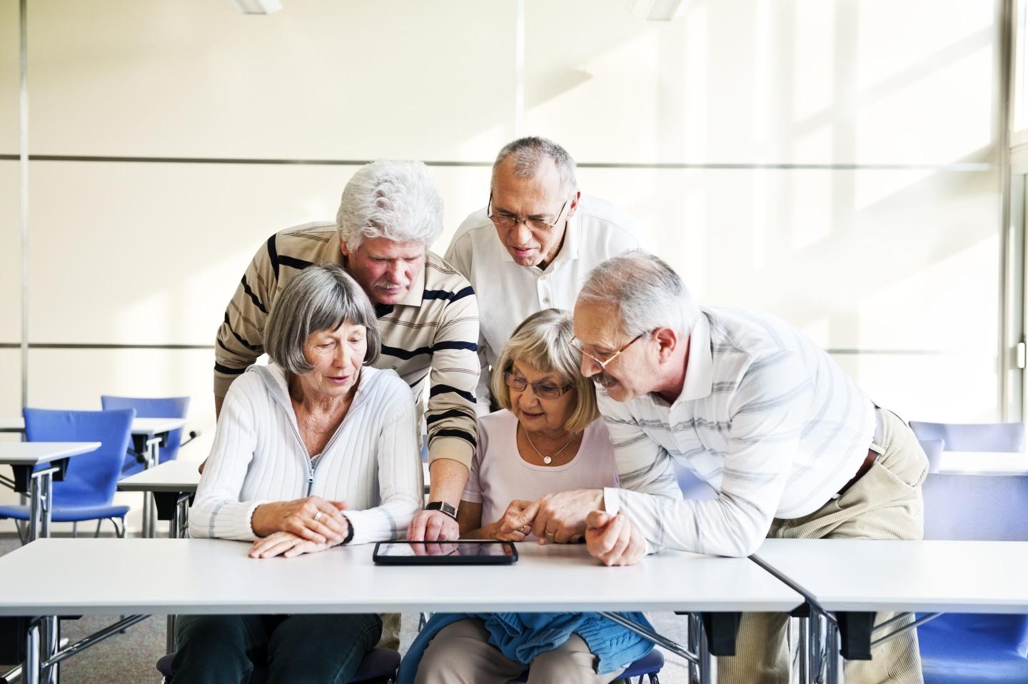Among people age 65 and older, just 44% use tablets and only 61% have smartphones, according to Pew Research Center.