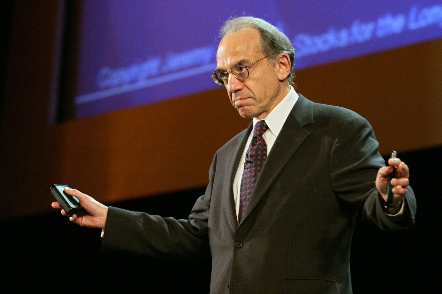 University of Pennsylvania professor of finance Jeremy Siegel at New York’s Radio City Music Hall in May 2004.
