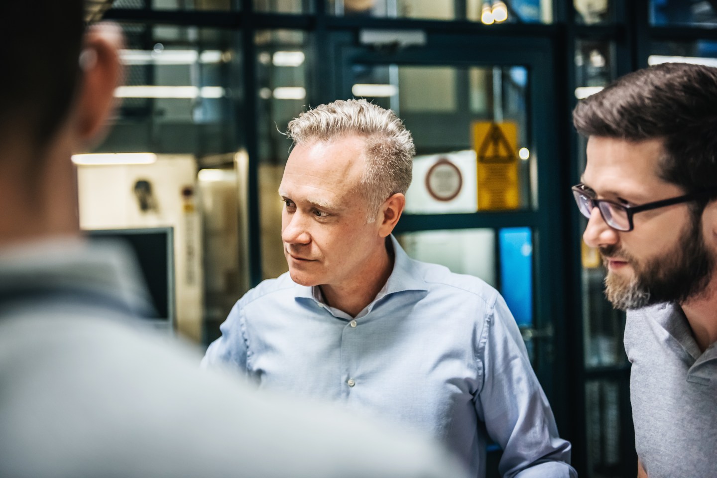 Portrait of a mature businessman during a meeting