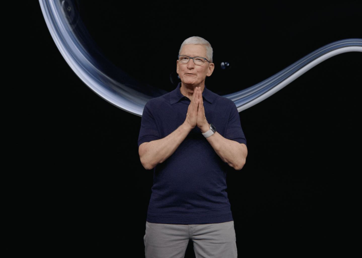 Tim Cook at Apple's WWDC presentation