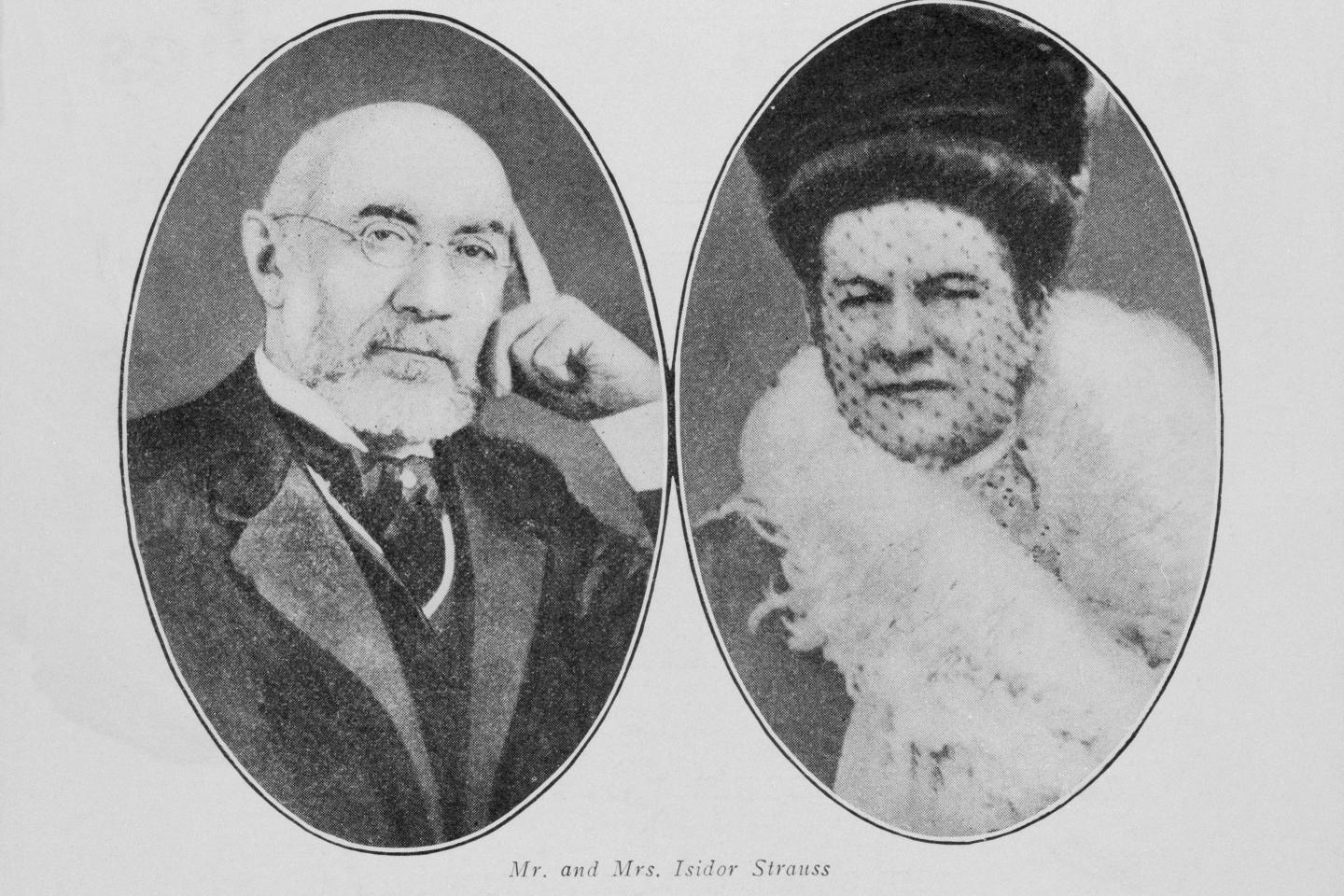 A picture of Isidor and Ida Straus