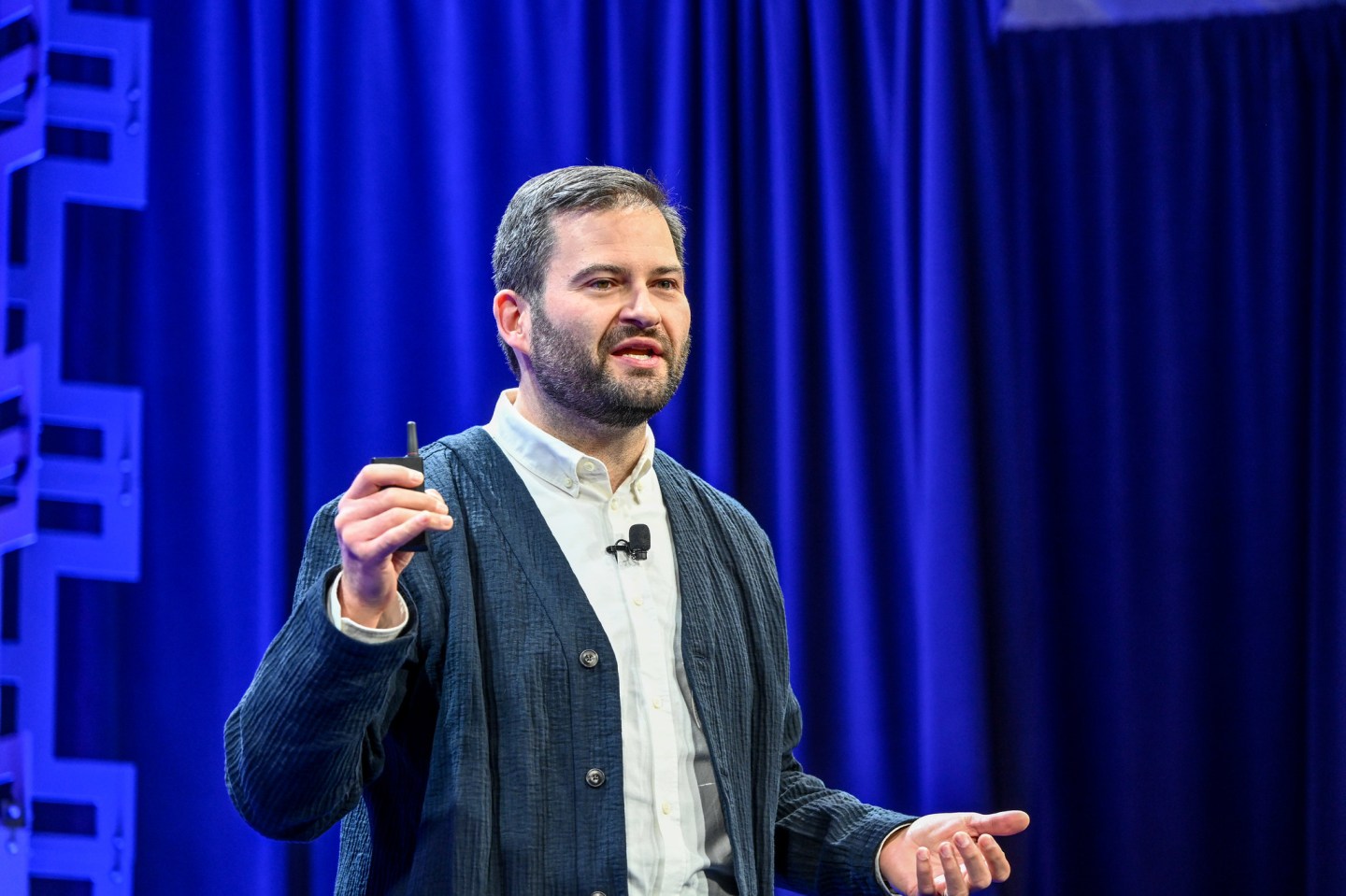 Dan Frommer speaks on stage at Fortune Brainstorm Tech 2023