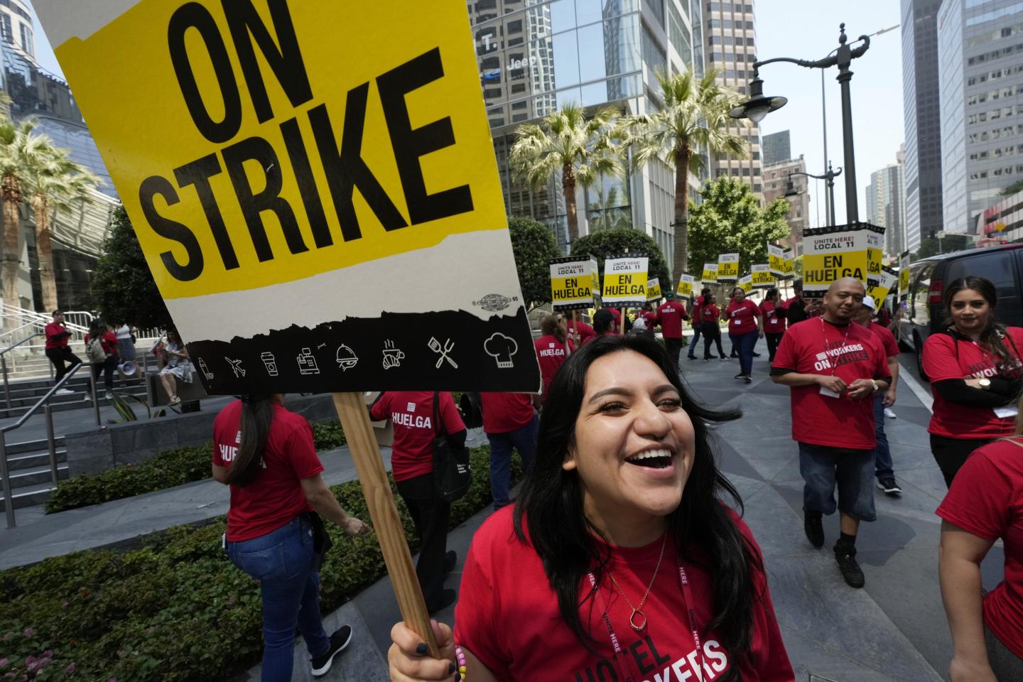 Hotel workers strike