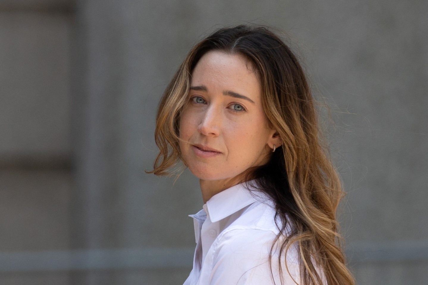 Charlie Javice, founder of Frank, leaves federal court in New York, US, on Thursday, July 13, 2023.