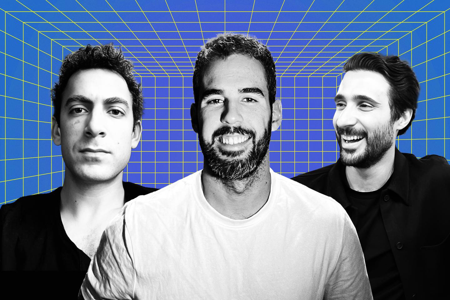 Cem Dagdelen (left), Fran Algaba (middle), and Renç Korzay (right) are Giza's three cofounders.