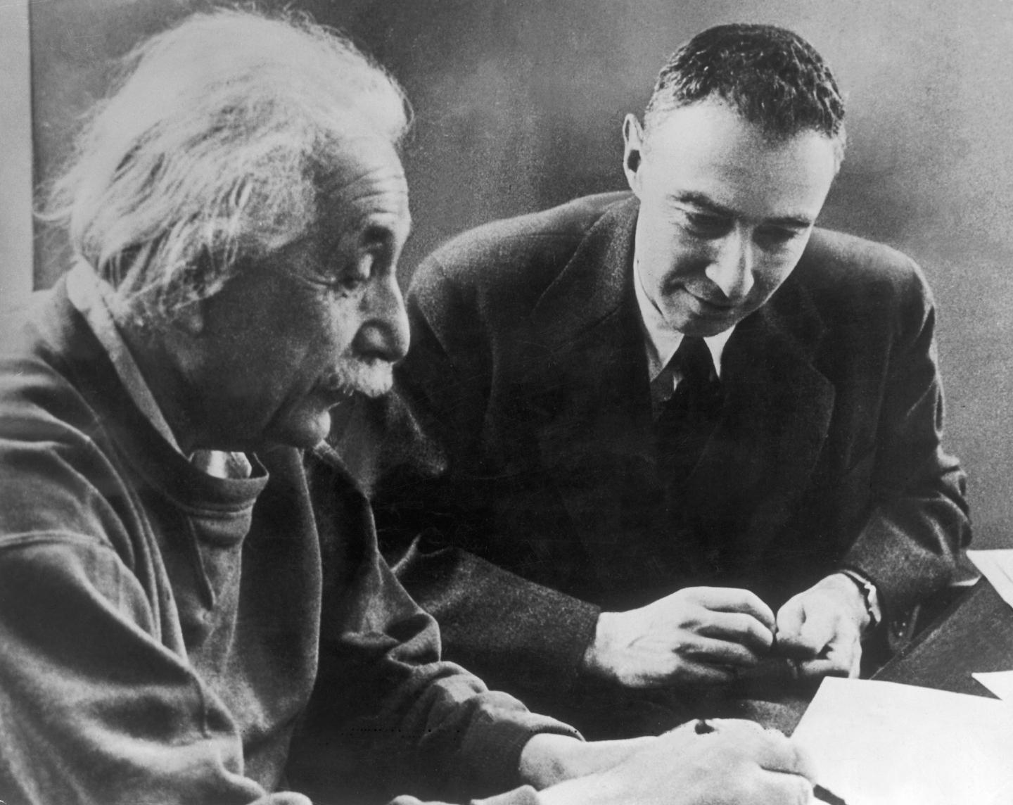 Albert Einstein, J. Robert Oppenheimer