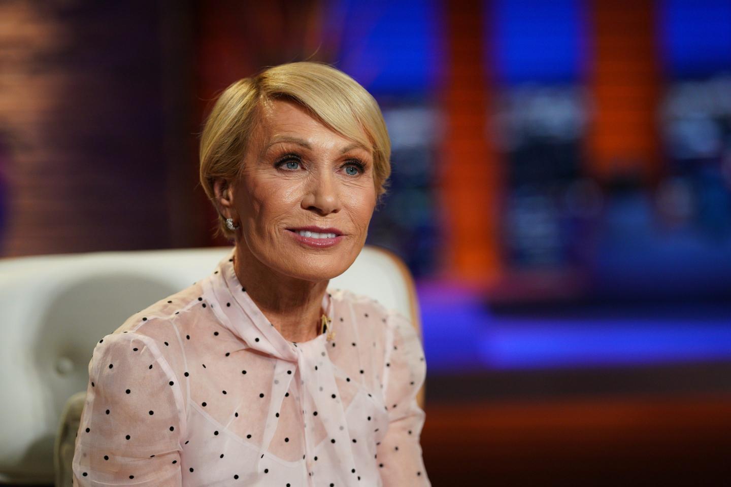Barbara Corcoran on the set of ABC's Shark Tank.