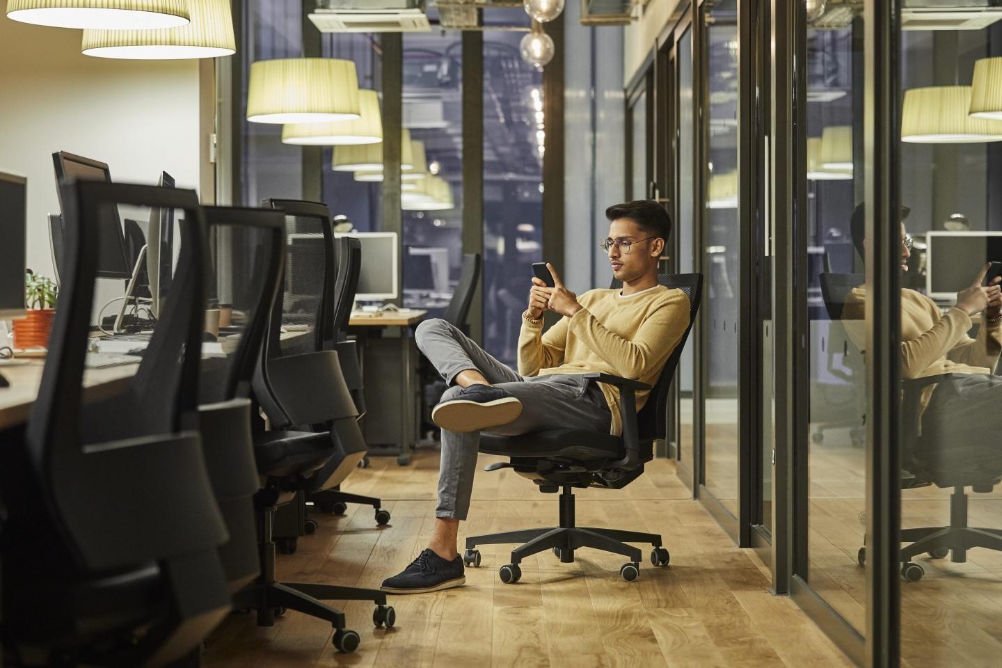 man on phone