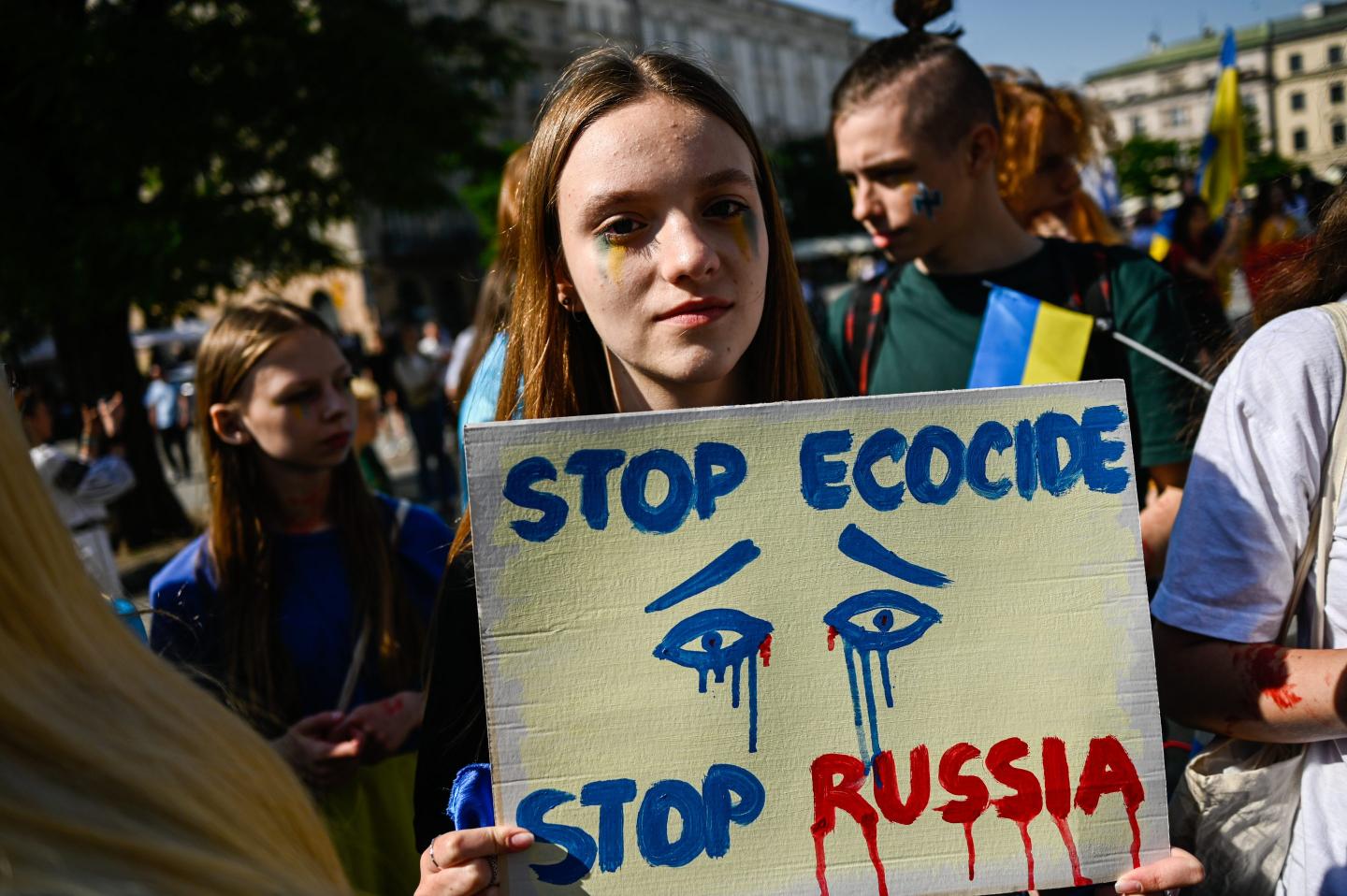 Ukrainian protester