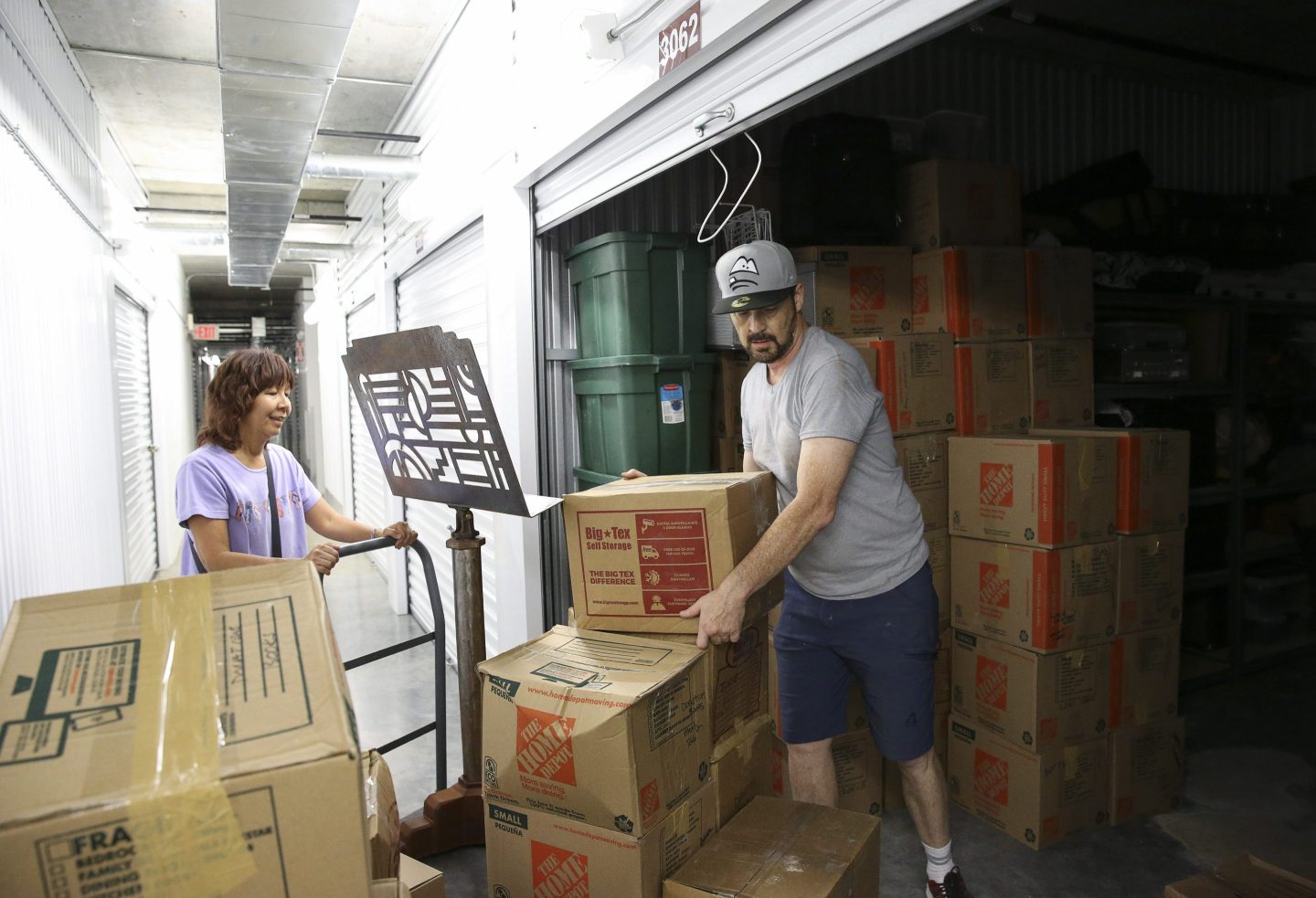 Prices are falling at self-storage facilities.