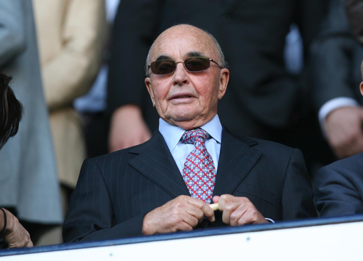 Joe Lewis in the stands at Tottenham Hotspur F.C.