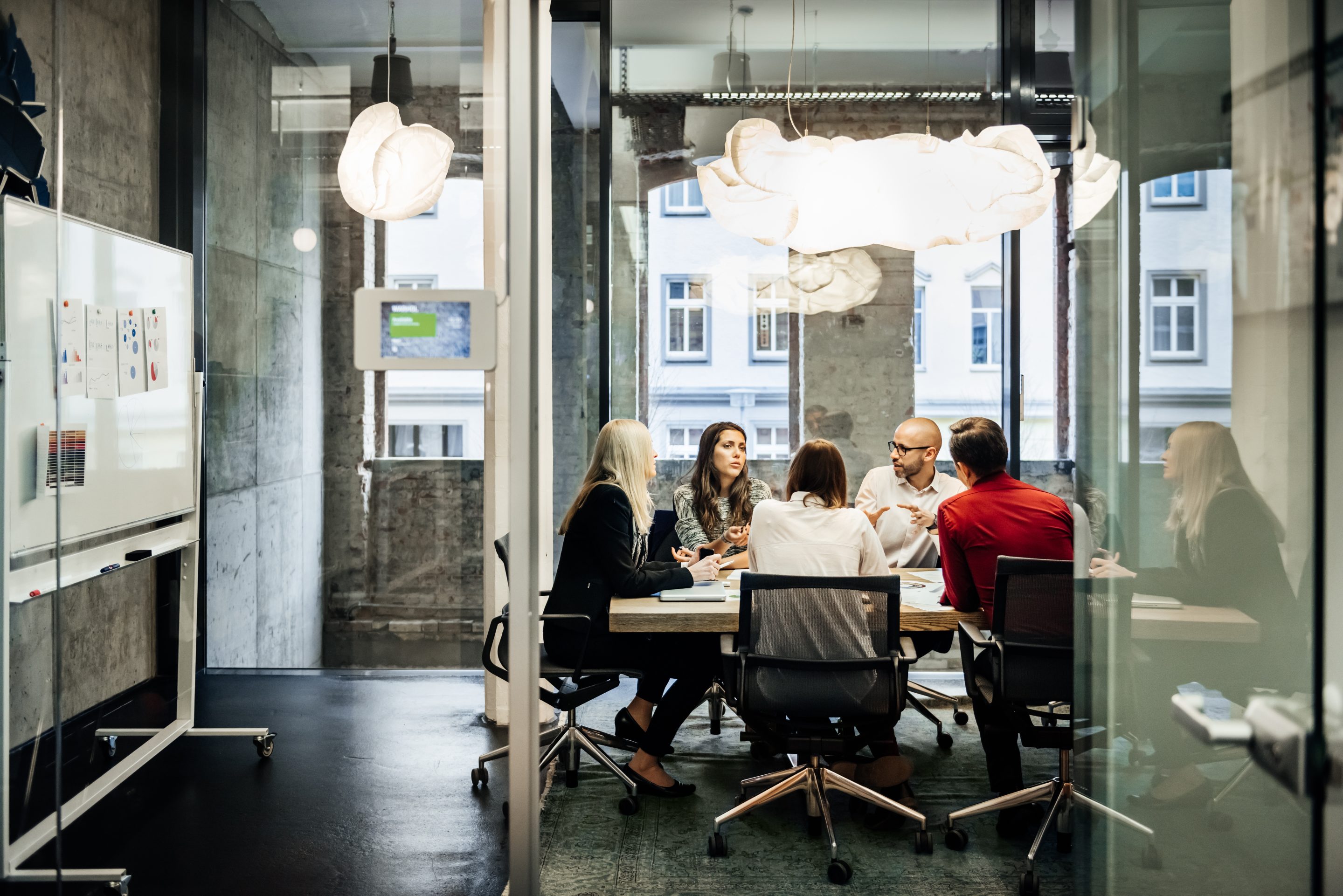 people in office meeting