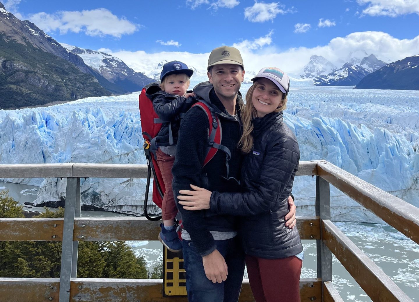 Bergen Kay and her family in Argentina.