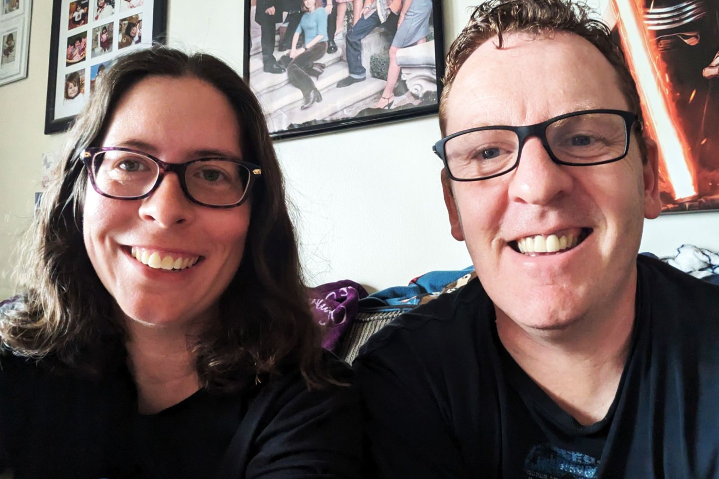 Sara McNeil and her husband, Scott Hooks.