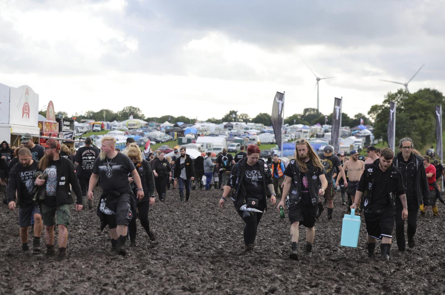 Germany’s famous Wacken metal festival is no match for climate change as heavy rains force ‘total admission stop’