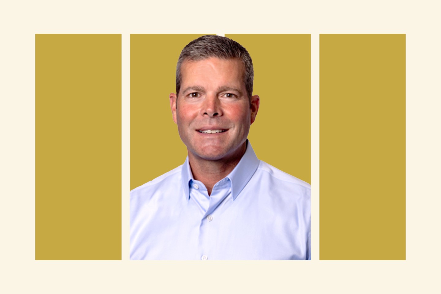 man in collared shirt smiling