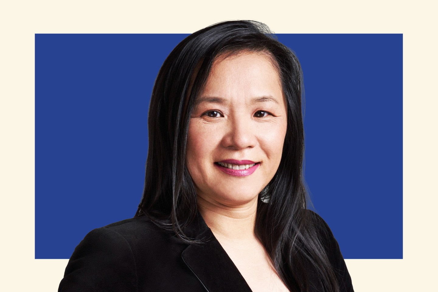 woman in suit jacket