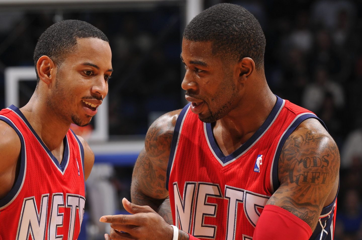 Terrence Williams (right) of the New Jersey Nets during a game against the Orlando Magic on November 5, 2010.