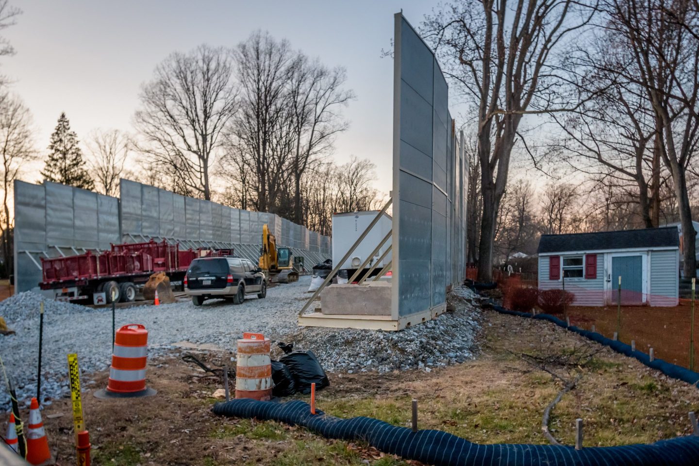 Section of the SUNOCO Mariner II East Pipeline construction in Exton, PA.