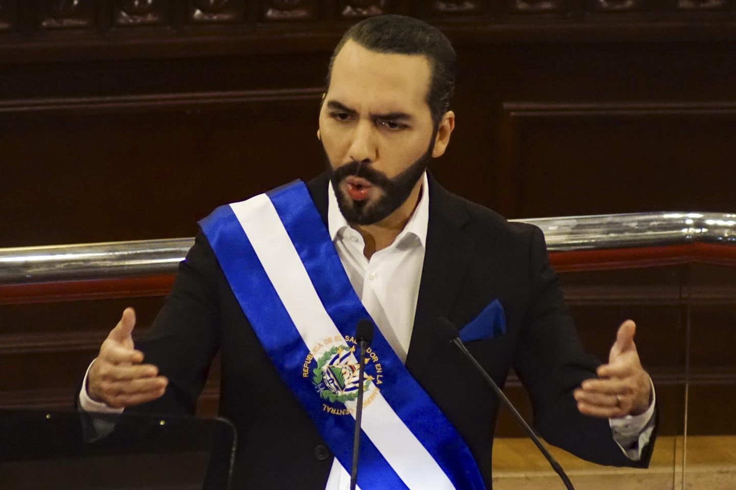 Salvadoran President Nayib Bukele.