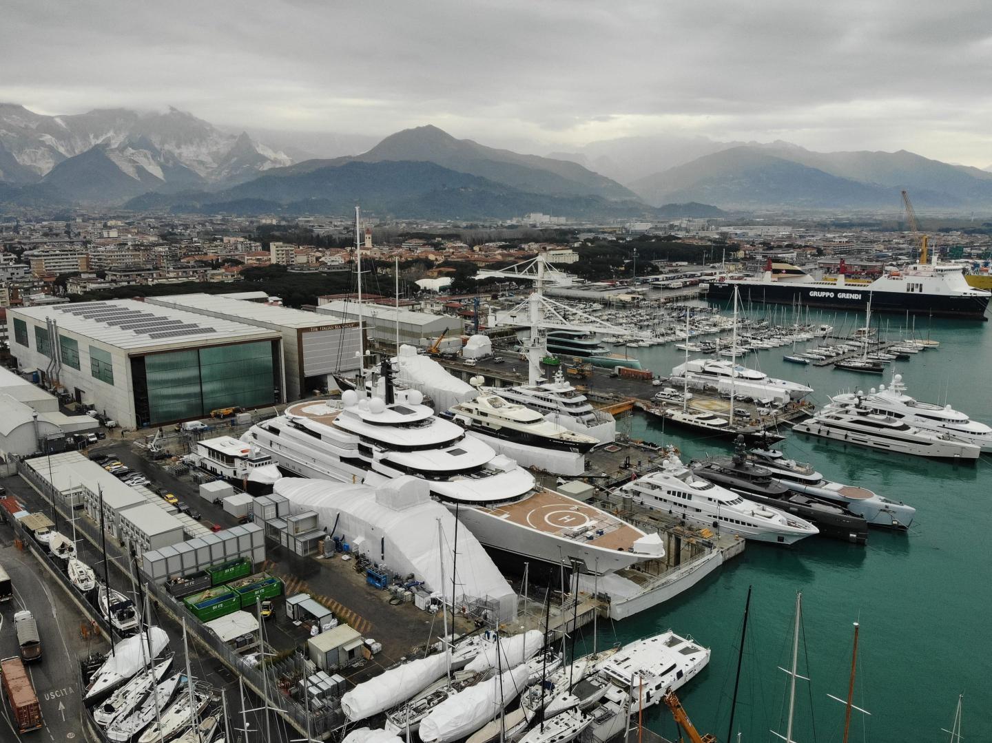 A mystery owner is paying for a Putin-linked superyacht worth $700 million to be refitted while it’s impounded in Italy under EU sanctions