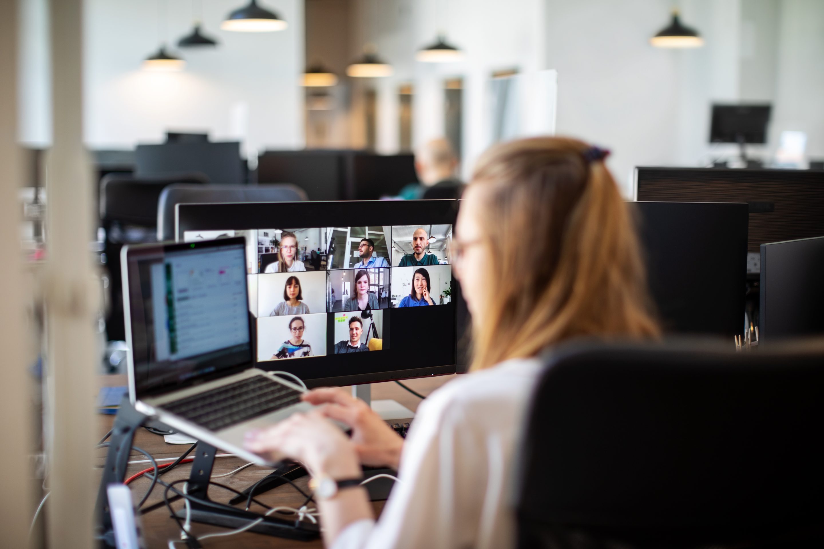 woman on Zoom