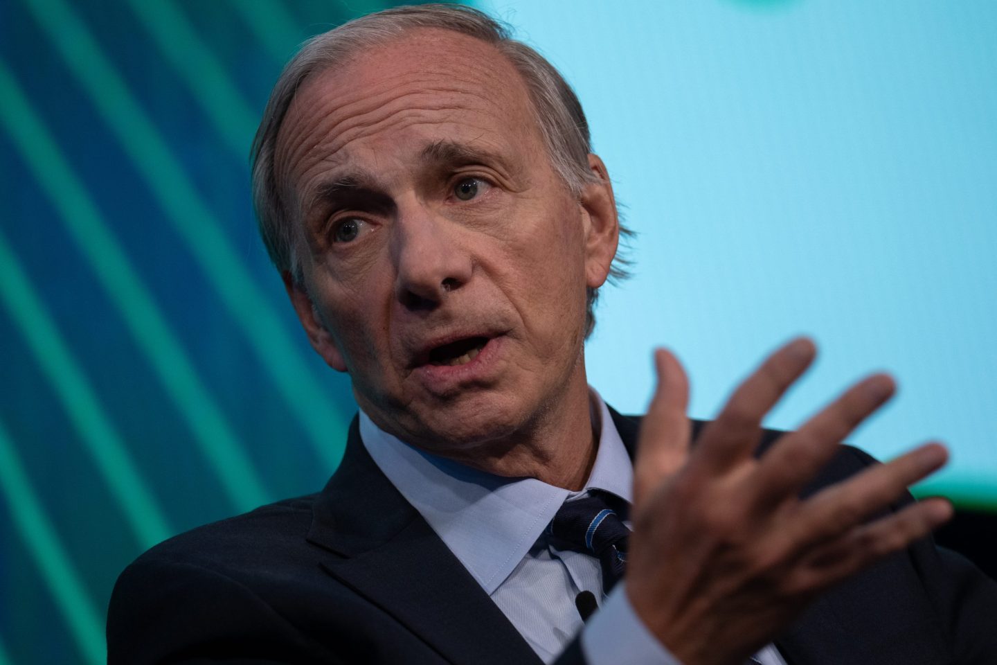 Ray Dalio, founder of Bridgewater Associates LP, during the Bloomberg Invest event in New York, US, on Wednesday, June 7, 2023