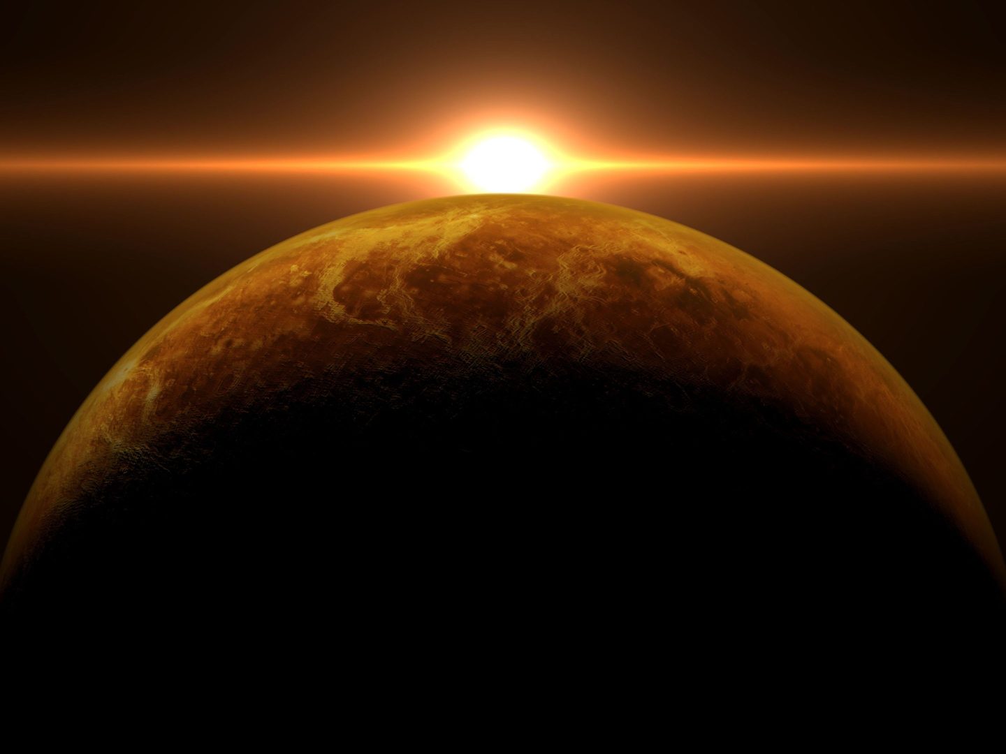 Illustration of Venus at sunrise