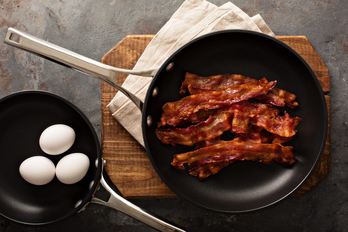 Wholesale bacon prices are sizzling.