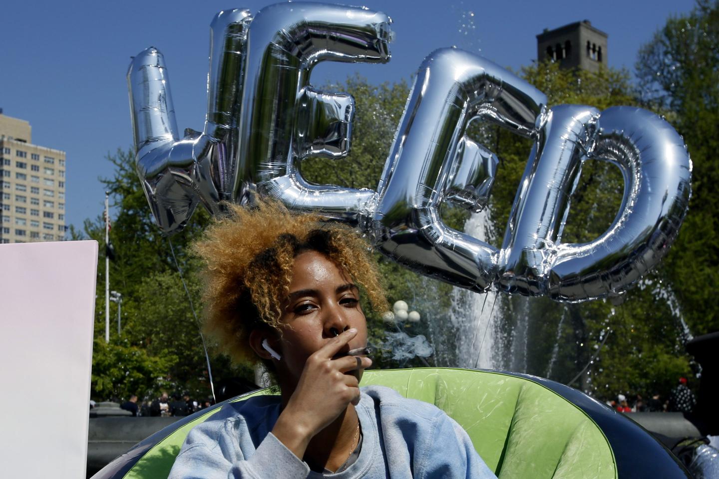 Marijuana smoker in New York City