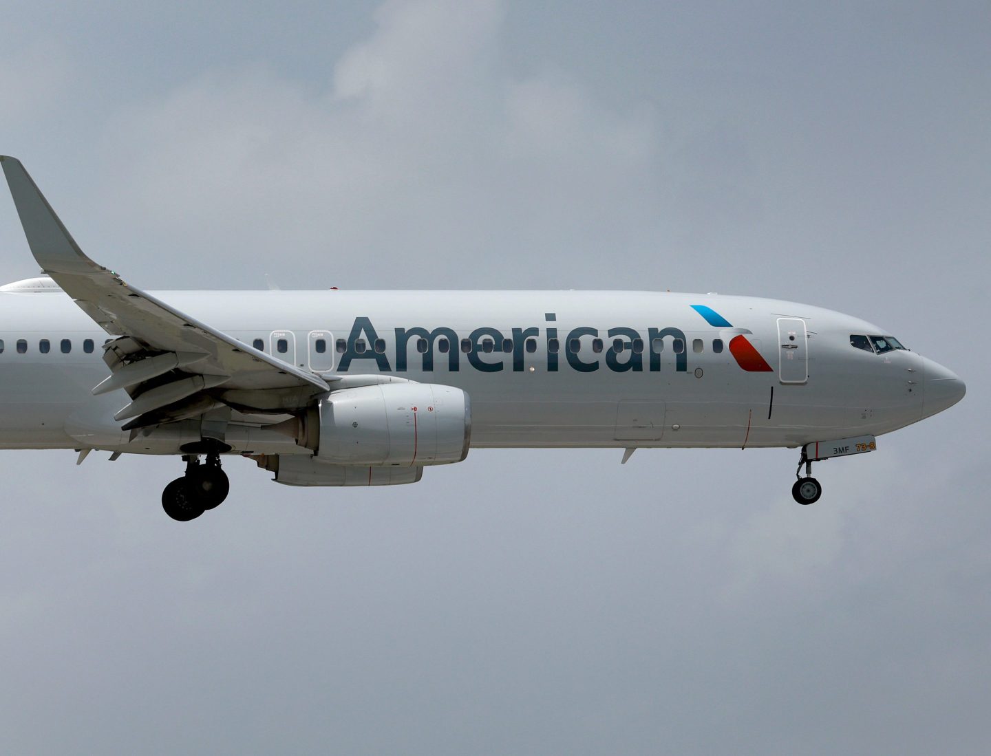 Photo of an American Airlines plane in flight